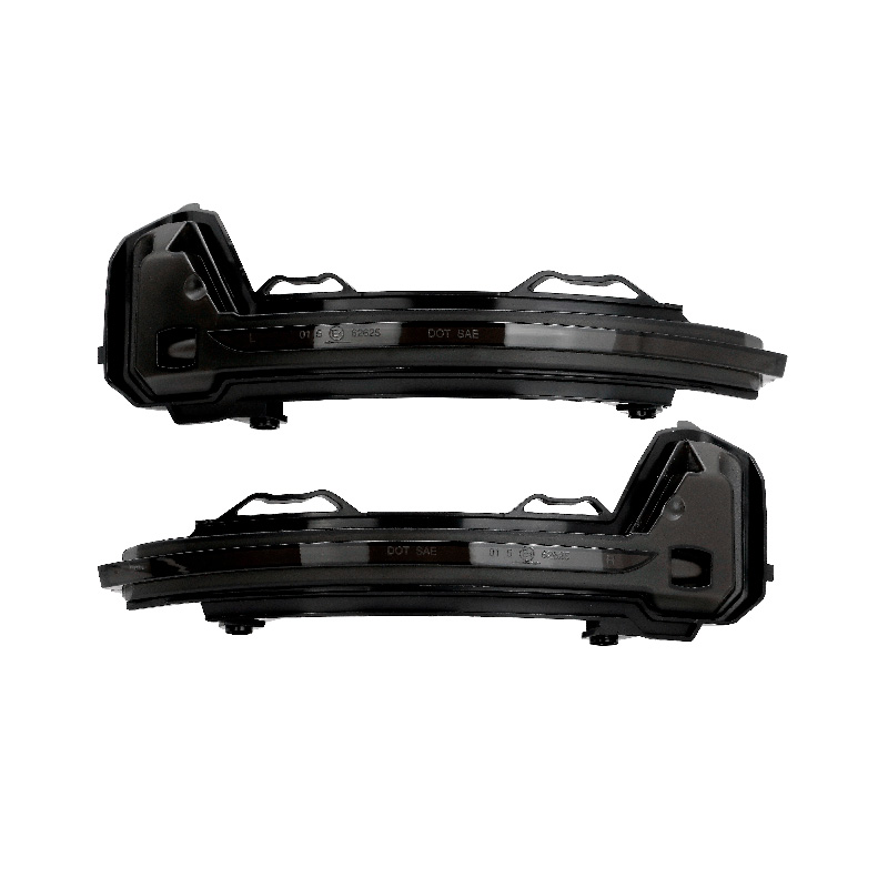 Set de Clignotants de Rétroviseurs LED sur mesure pour Volkswagen Tiguan II 2016- & Tiguan Allspace 2017- - Fumée - incl. Feux Dynamiques