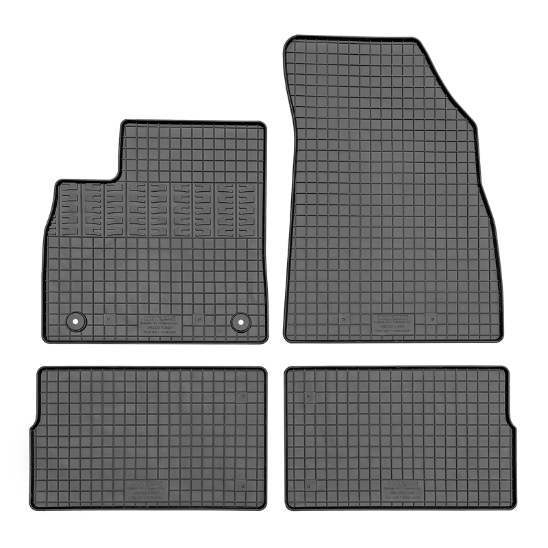 CIKCAR Set tapis de caoutchouc sur mesure pour Jaecoo 5 2025- (4-pièces + points de fixage)