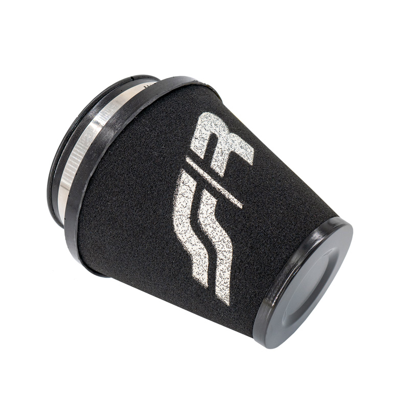 Simoni Racing Filtre à Air en Mousse Universel - 124/76mm - Noir - incl. 3 adaptateurs