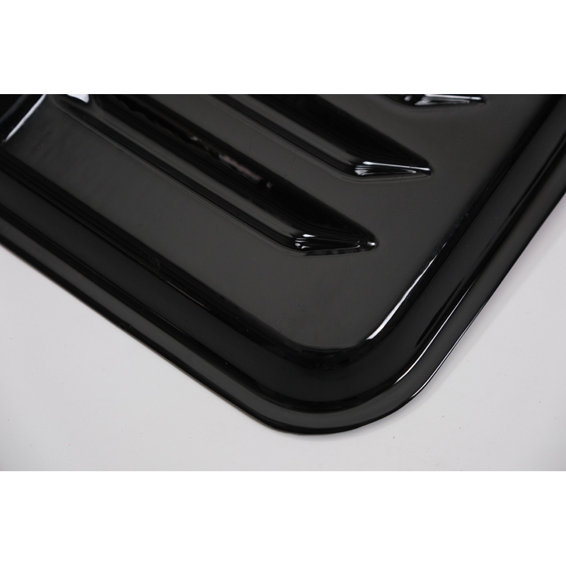 Oneway Jeu de prises d'air (latérales) sur mesure pour Volkswagen Transporter T5.1/T6/T6.1 2010-2022 (Chassis longue) - Noir brillant