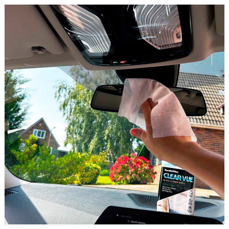 Turtle Wax 54098 Clear Vue Lingettes nettoyantes pour vitres 24 unités