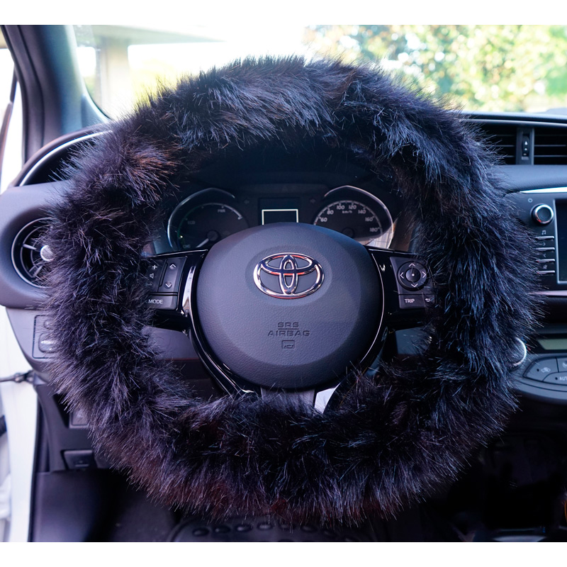 Simoni Racing Couvre-Volant Fluffy Fur - Noir - 37-39cm