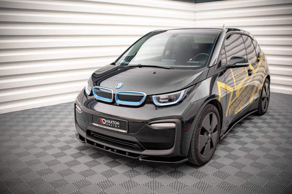 Voorspoiler V.2 BMW i3 MK1 FL Maxton Glans Zwart