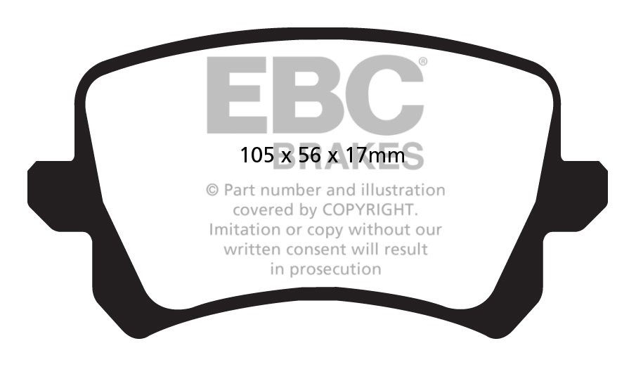 EBC Brakes SEAT Alhambra 2.0 TD (170) 2010-.. Remblokken achterz