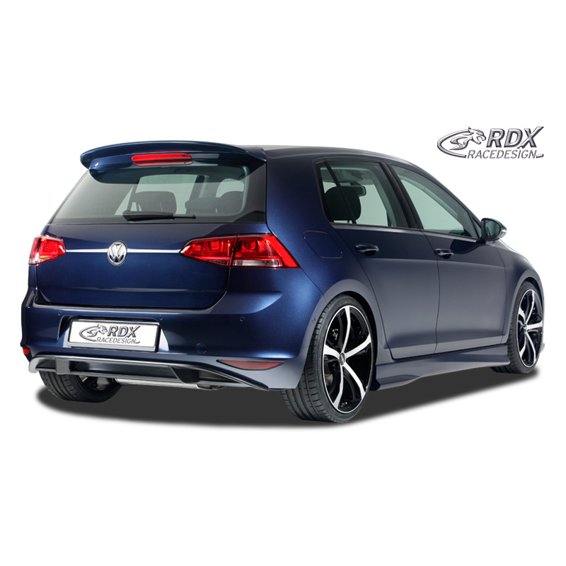 Jupe arrière 'Diffuseur' sur mesure pour Volkswagen Golf VII HB 3/5-portes 2012- excl. GTi/GTD (PUR)