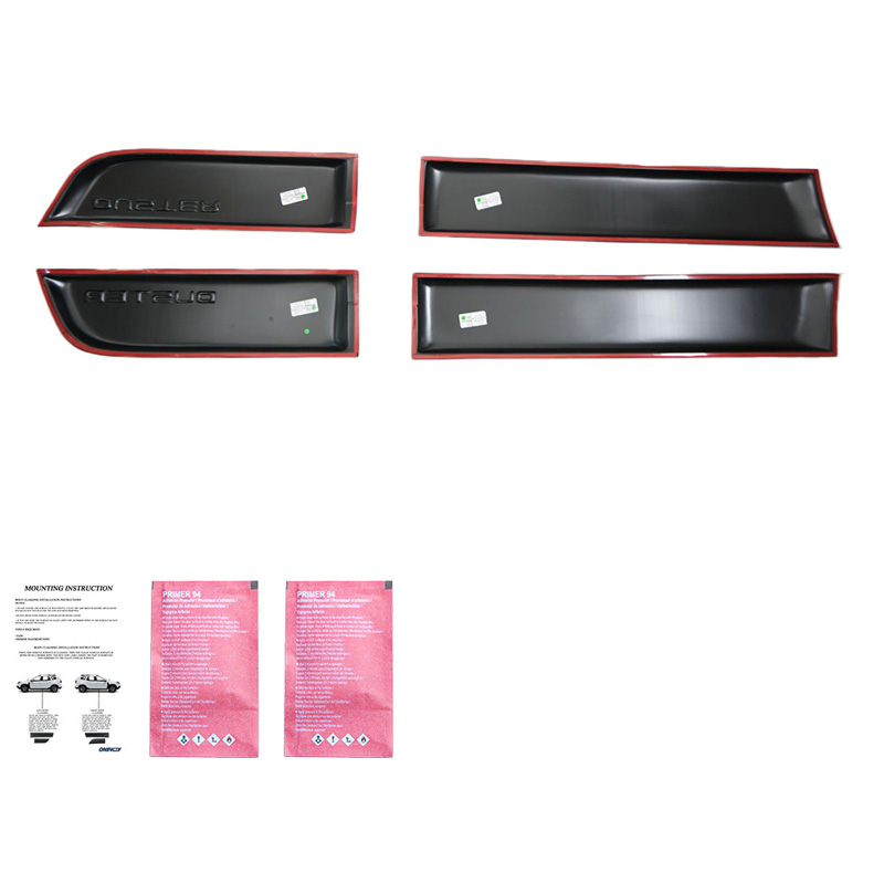 Jeu de baguettes de porte sur mesure pour Dacia Duster I 2010-2017 - Noir mat