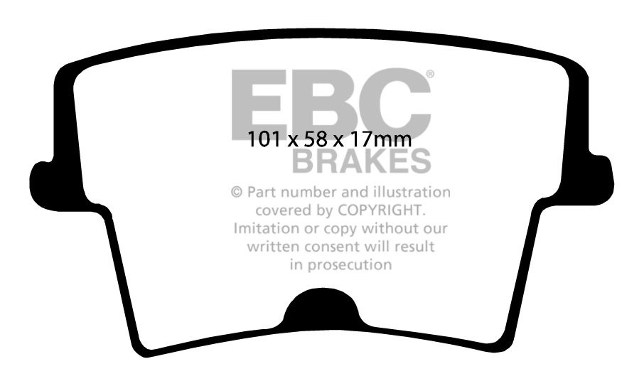 EBC Brakes DODGE (USA) Challenger 3.5 SXT 2009-2010 Remblokken a