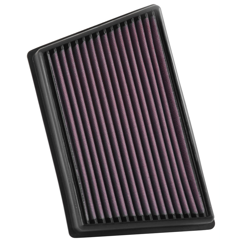 K&N Filtre à air de remplacement sur mesure pour Land Rover Discovery Sport 2.0D 2015-/Range Rover Evoque 2.0D 2015-/Jaguar E-Pace 2.0 2017- (33-3073)