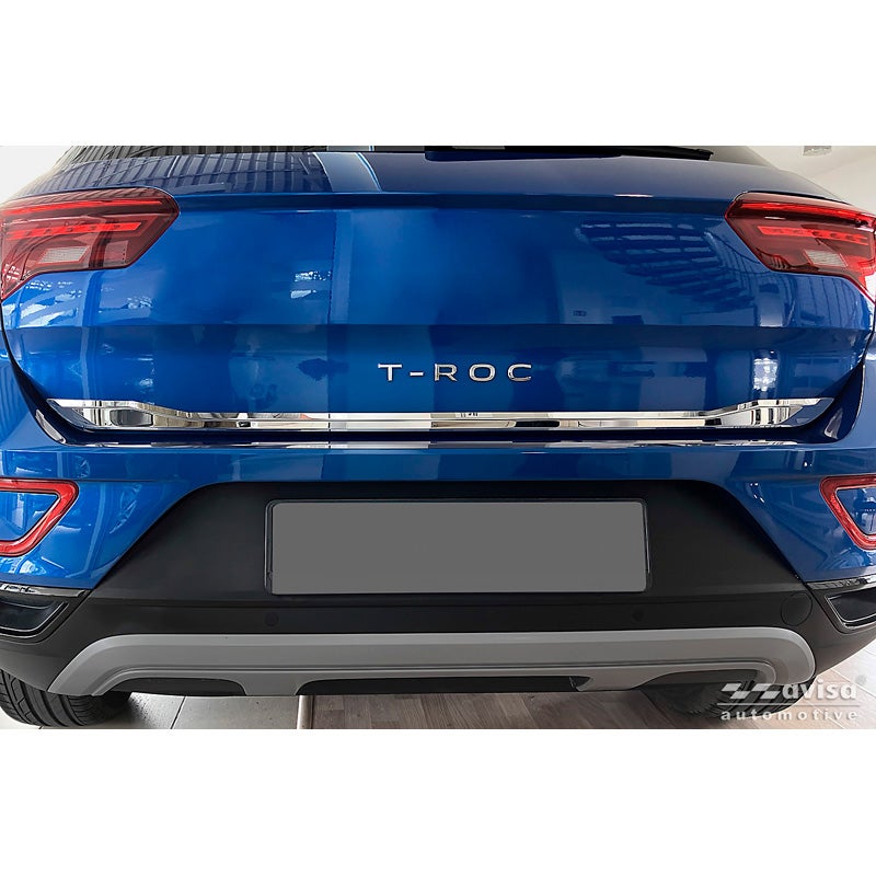 Avisa Moulure de hayon en inox Chrome sur mesure pour Volkswagen T-Roc 2017-2022 & Facelift 2022-2025 (incl. Cabrio)