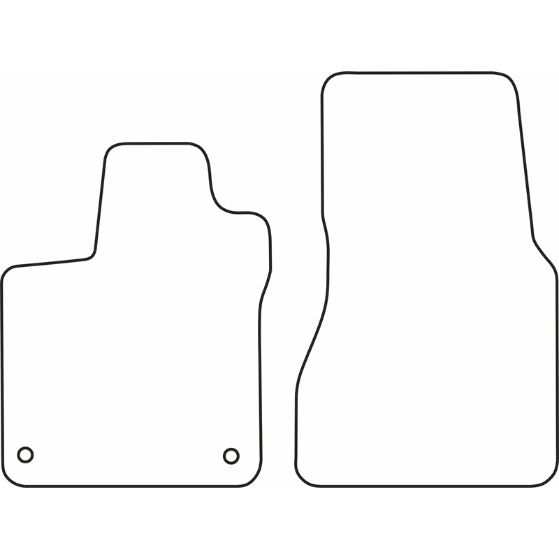 Set de tapis de sol en velours sur mesure pour MCC Smart ForTwo 2014-
