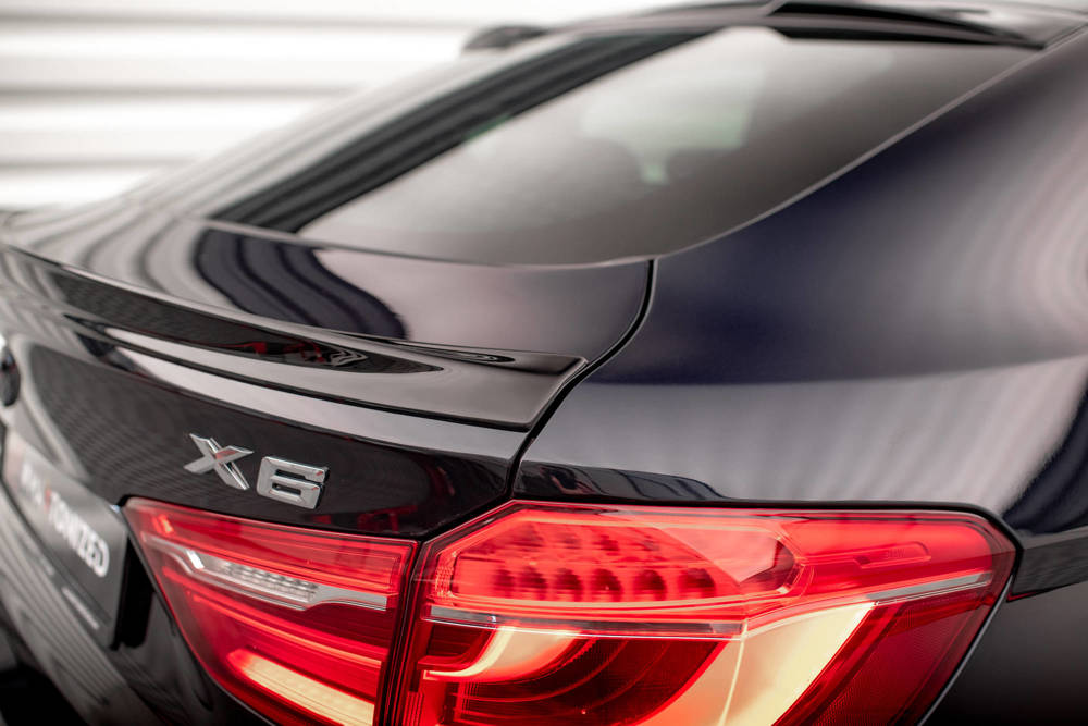 Spoiler BMW X6 M pakket F16 Maxton Glans Zwart