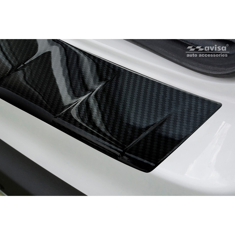 Protection de seuil arrière carboné 3D sur mesure pour Mercedes GLC 2015-2019 & FL 2019- 'Ribs'