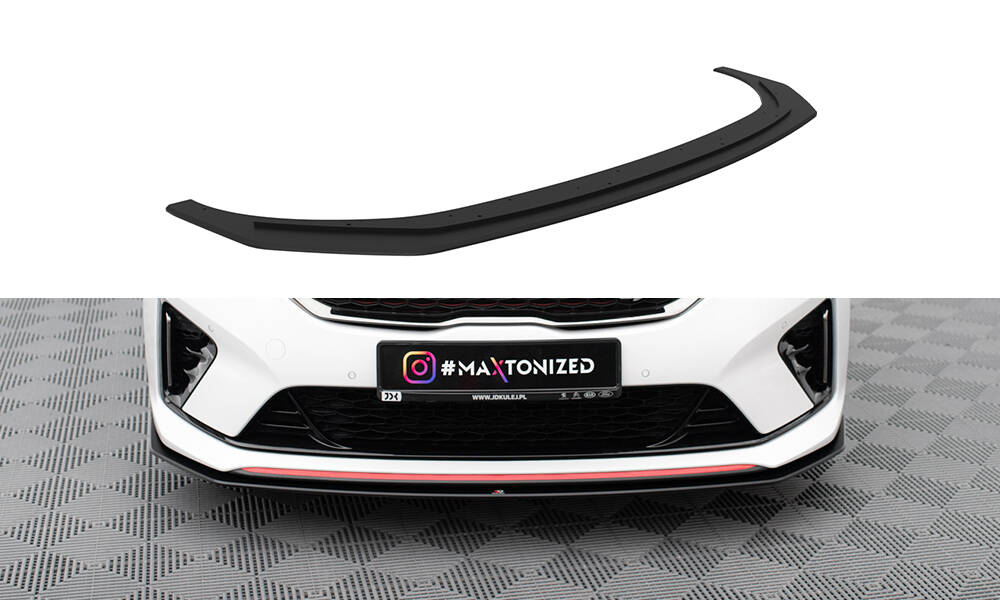 Street Pro rood zwarte Voorspoiler Kia Ceed GT MK3 / Proceed MK1