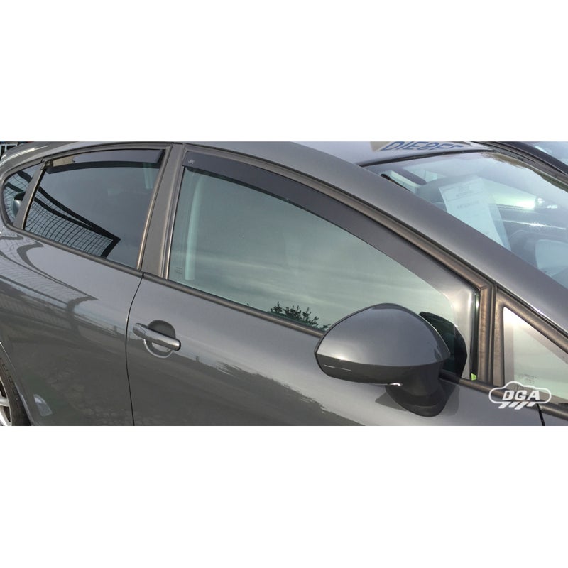 DGA Jeu de Déflecteurs d'Air sur mesure pour Seat Leon II (1P) 2005-2012 (4-pièces)