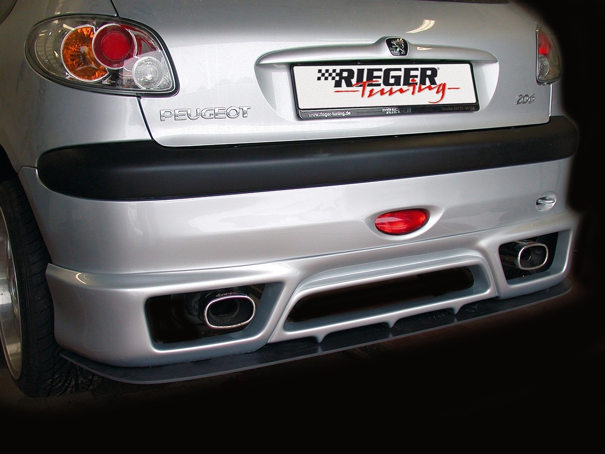Spoilerzwaard voor Achteraanzet Peugeot 206 Rieger