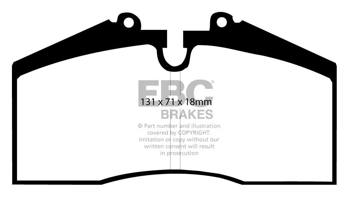 EBC Brakes PORSCHE 968 3.0 Sport (M030) 92-95 Remblokken voorzij