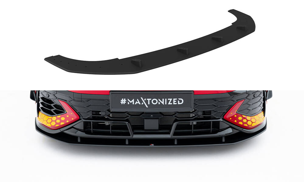 Street Pro Voorspoiler Volkswagen Golf GTI Clubsport MK8 Facelift Maxton Glanzend zwart