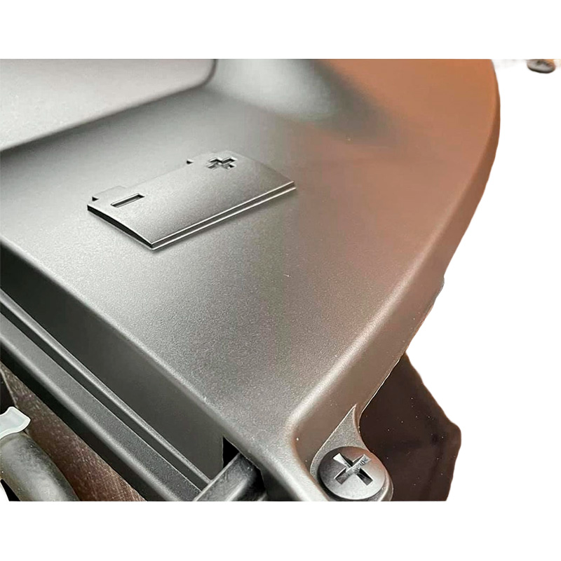 Caches de batterie et de phares sur mesure pour Volkswagen Transporter T5.1 2010-2015 - Noir mat