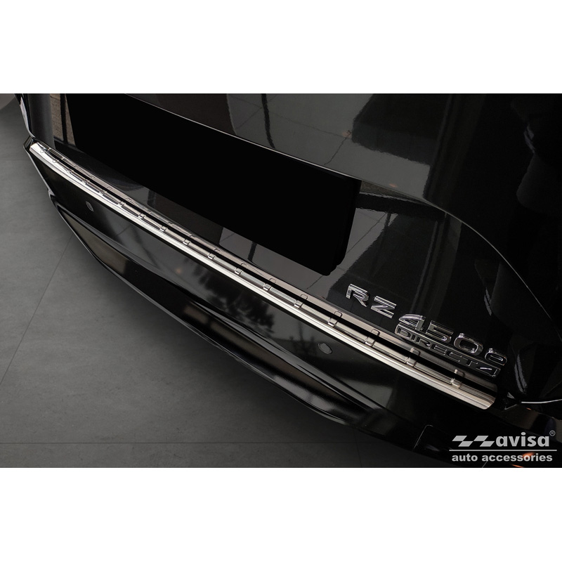 Protection de seuil arrière inox sur mesure pour Lexus RZ 2023- 'Ribs'