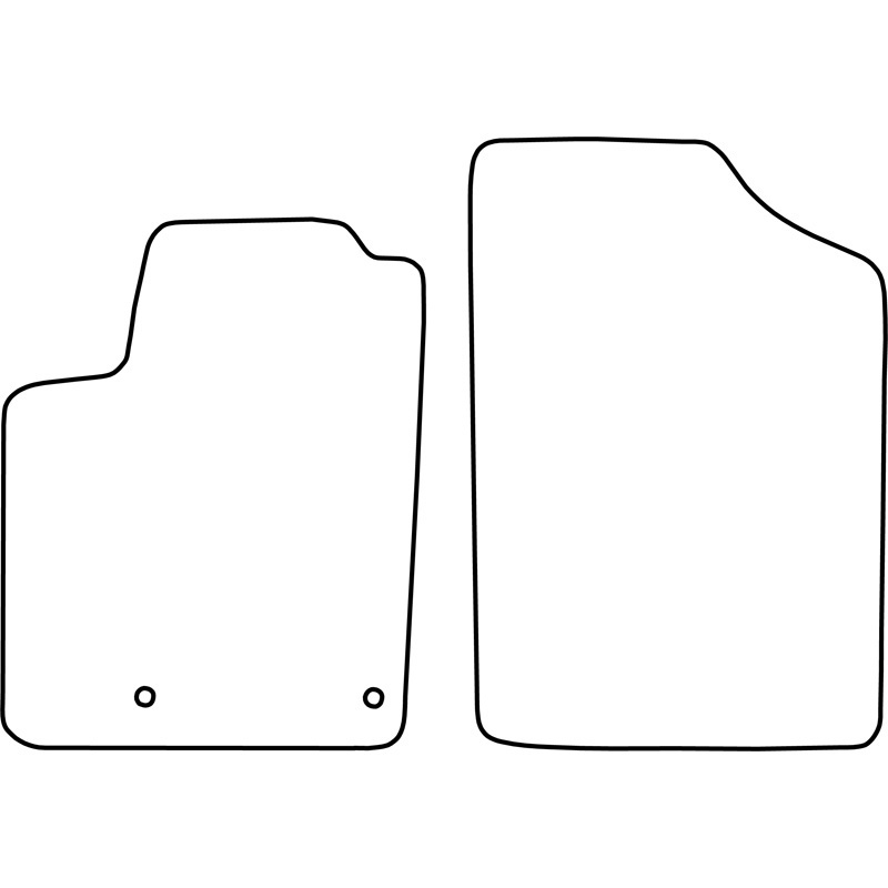 Set de tapis de sol en velours sur mesure pour Citroen Berlingo 2005-2008 (seulement avant)