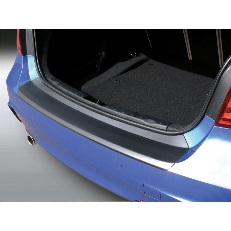 Protection de seuil arrière (ABS) sur mesure pour BMW Série 3 F30 sedan M-Sport 2012-2019 Noir