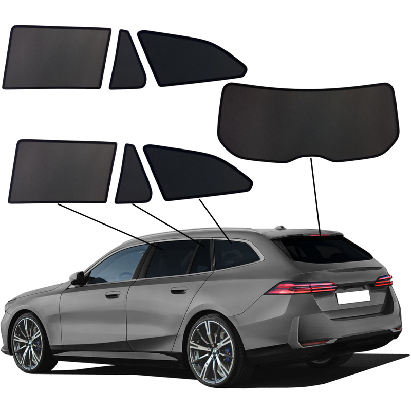 SunClip Protection visuelle & solaire sur mesure pour BMW Série-5 G61 Touring 2024- incl. i5