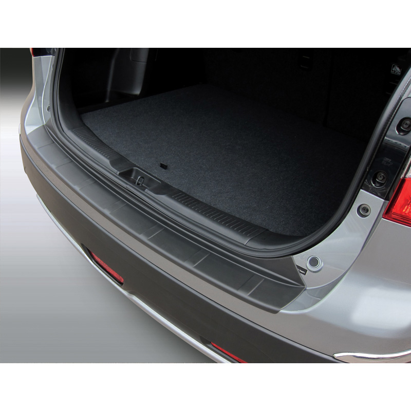 Protection de seuil arrière (ABS) sur mesure pour Suzuki SX4 S-Cross 10/2013- 'Ribbed' Noir