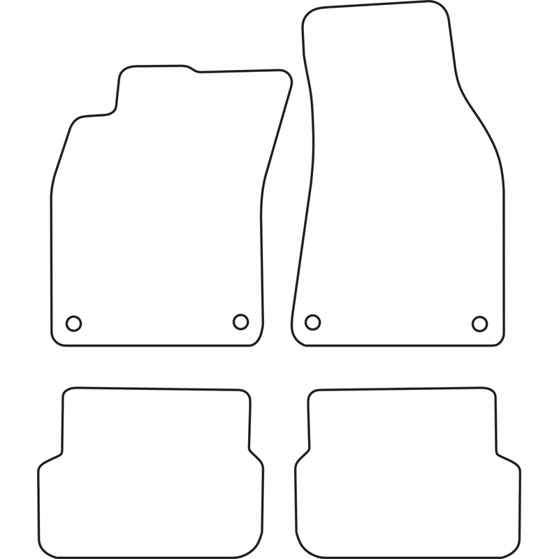 Set de tapis de sol sur mesure pour Audi A6 2007-2010