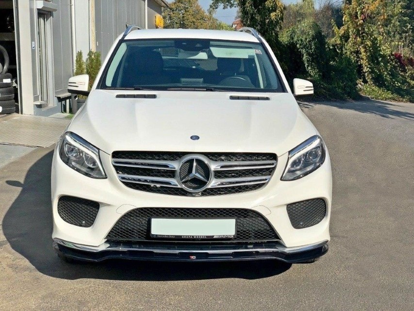 Voorspoiler Mercedes GLE W166 AMG-Line Maxton Design glans zwart