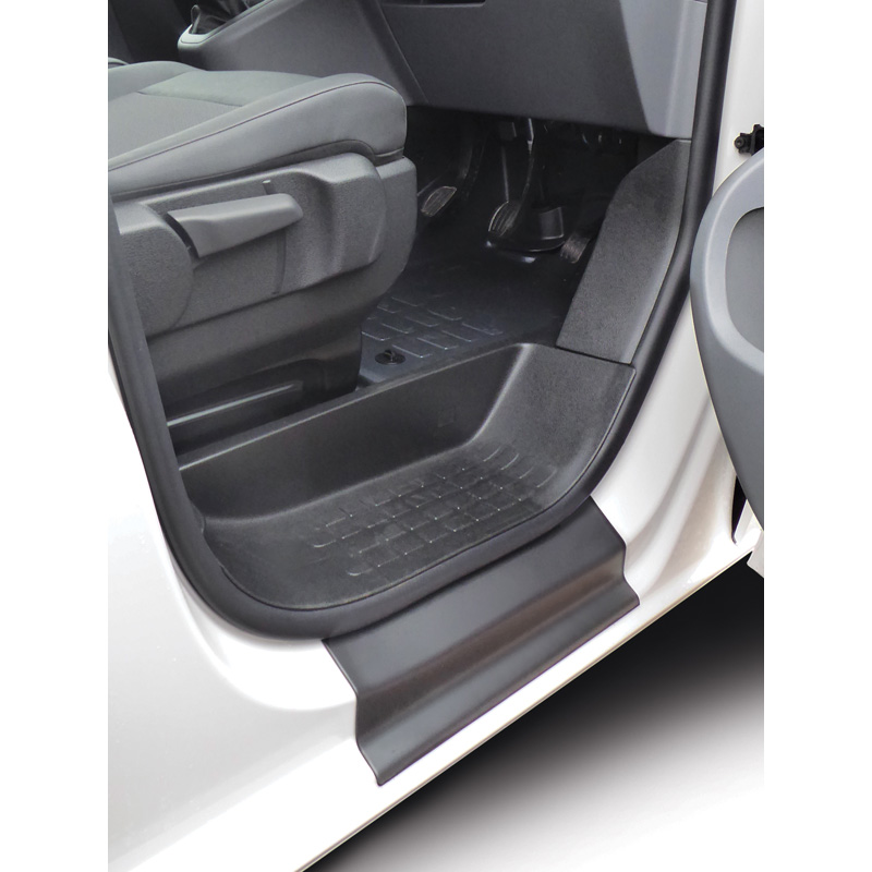 RGM Seuils de portes sur mesure pour Citroën Jumpy (Dispatch) & Spacetourer / Peugeot Expert & Traveller / Toyota Proace 9/2016- & Opel Vivaro / Zafira Life 2019- & Fiat Scudo 2022- Noir