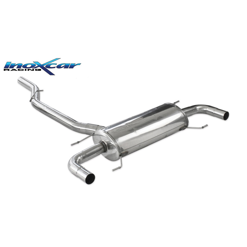 100% Inox Échappement Double sur mesure pour Alfa Romeo Guilia 2.0 200cv 2016- (uniquement avec diffuseur Q4)