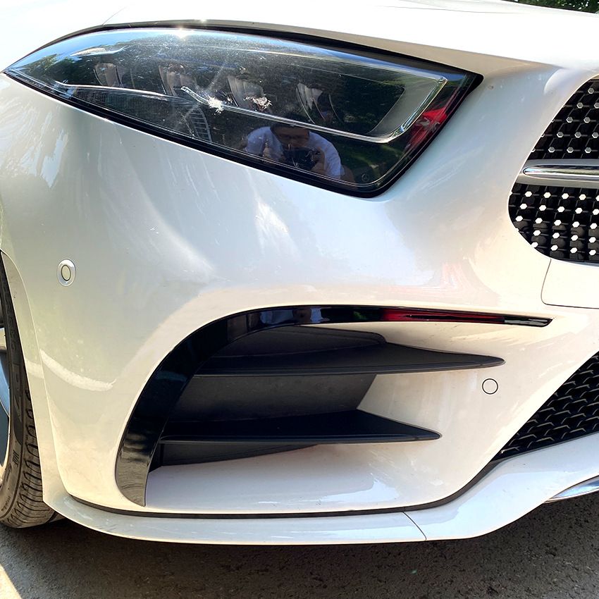 Canards Mercedes CLS Klasse C257 AMG Line Glans Zwart