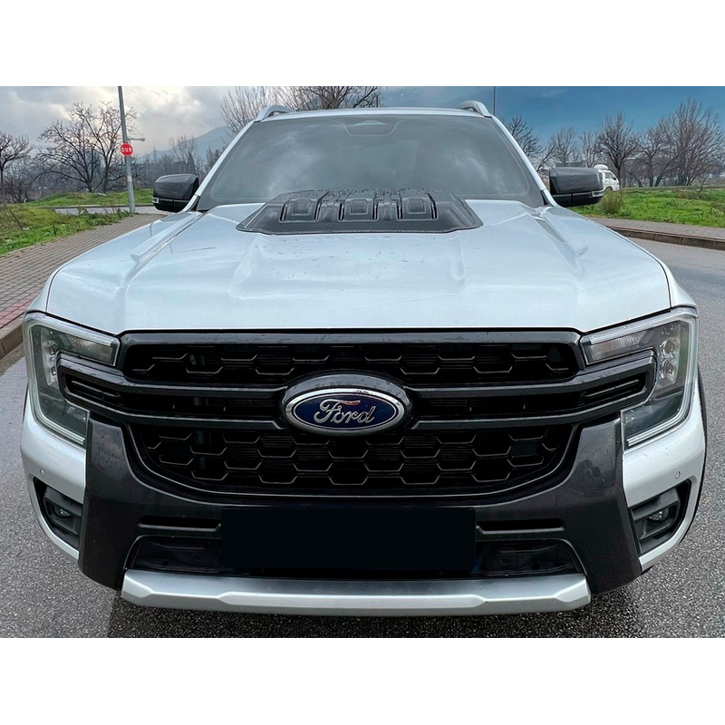 Écope de capot sur mesure pour Ford Ranger T9 2022- - Noir mat