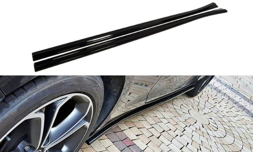 Zijskirts Opel Astra J Maxton Design glans zwart