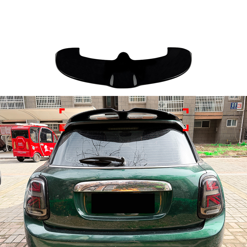 Becquet de toit 'JCW-Look' sur mesure pour Mini F55/F56 One/Cooper/S 2013-2024 excl. JCW/GP (ABS Noir Luisant)