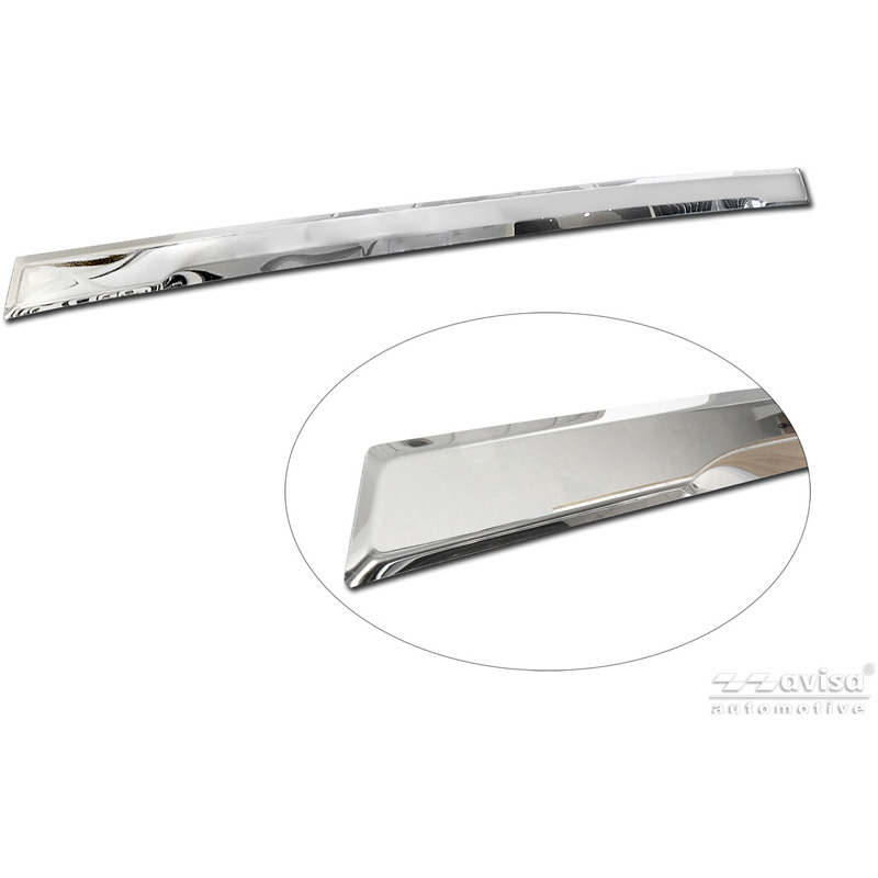 Avisa Revêtement d'habillage du hayon du coffre inox Chrome sur mesure pour Skoda Fabia IV (PJ3) 2021-
