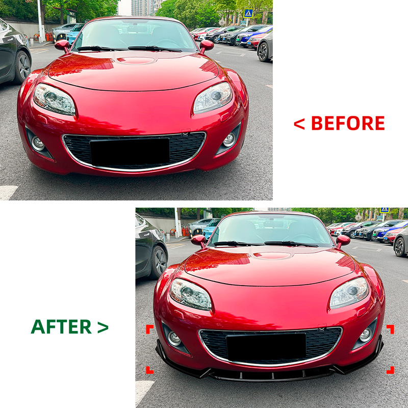 Spoiler avant sur mesure pour Mazda MX-5 (NC) Facelift 2009-2015 (ABS Noir luisant)
