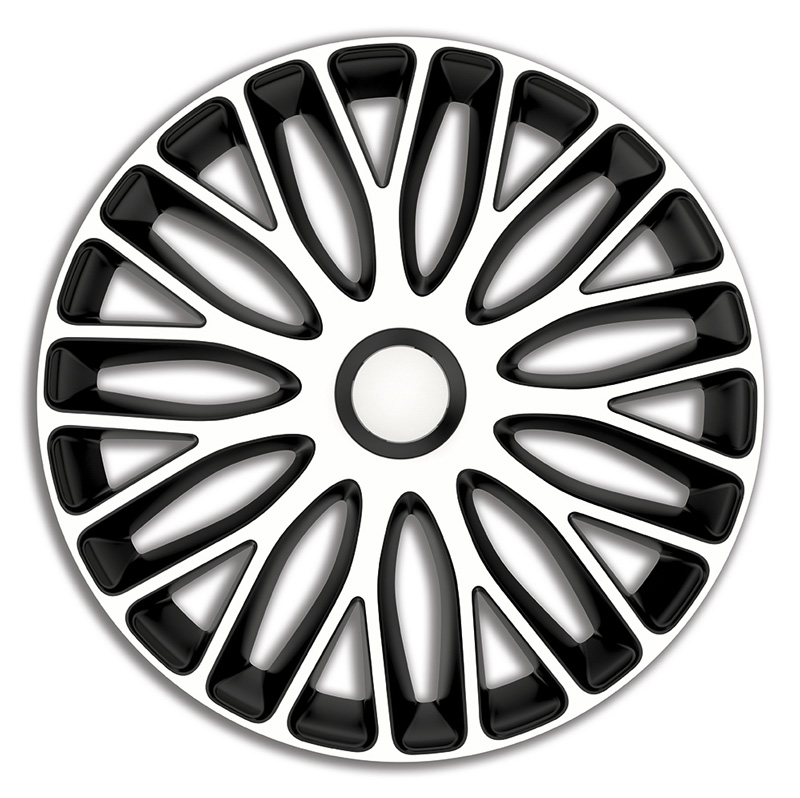 Jeu d'enjoliveurs Mugello 15-inch blanc/noir