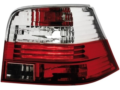 Feux arriere VW Golf IV rouges/blanc