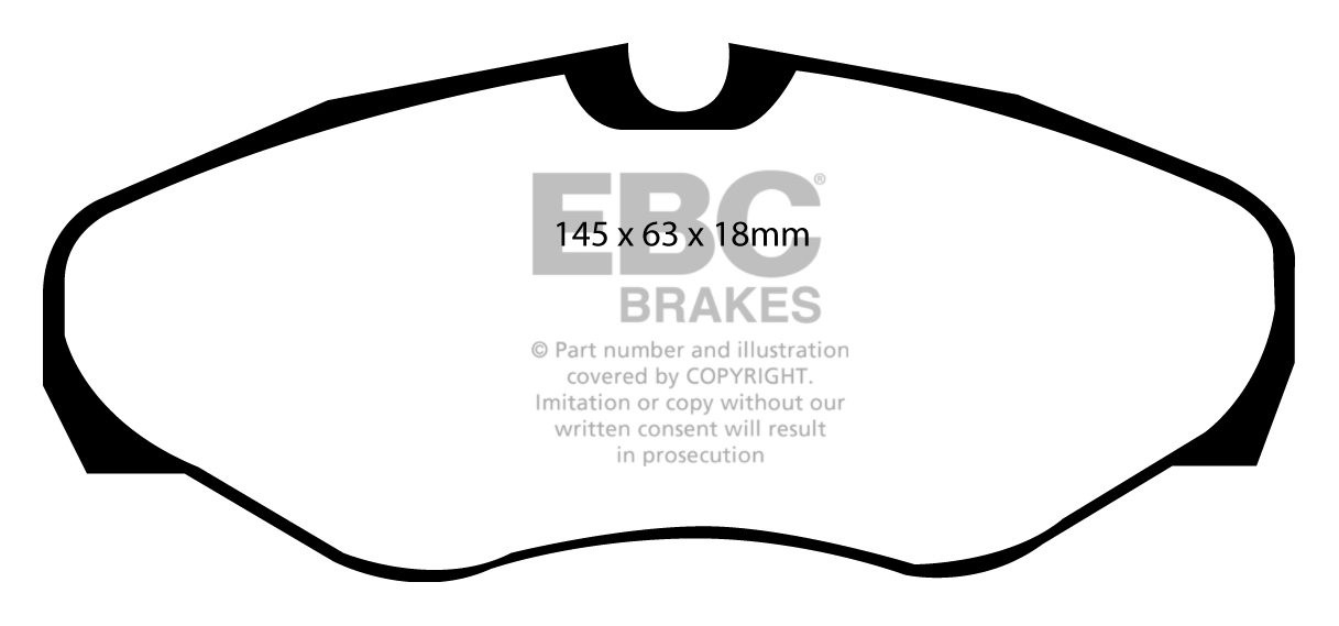 EBC Brakes RENAULT Espace 3.0 2000-2002 Remblokken voorzijde