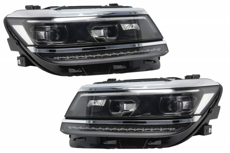 Headlights fits VW Tiguan II Mk2 (2016-up) R-Line Matrix Design Sequential Dynamic Turning Lights