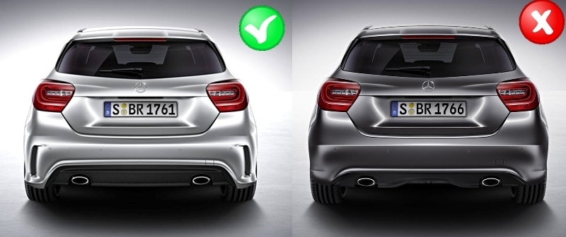 Diffusor Mercedes W176 A45 AMG Sport Line