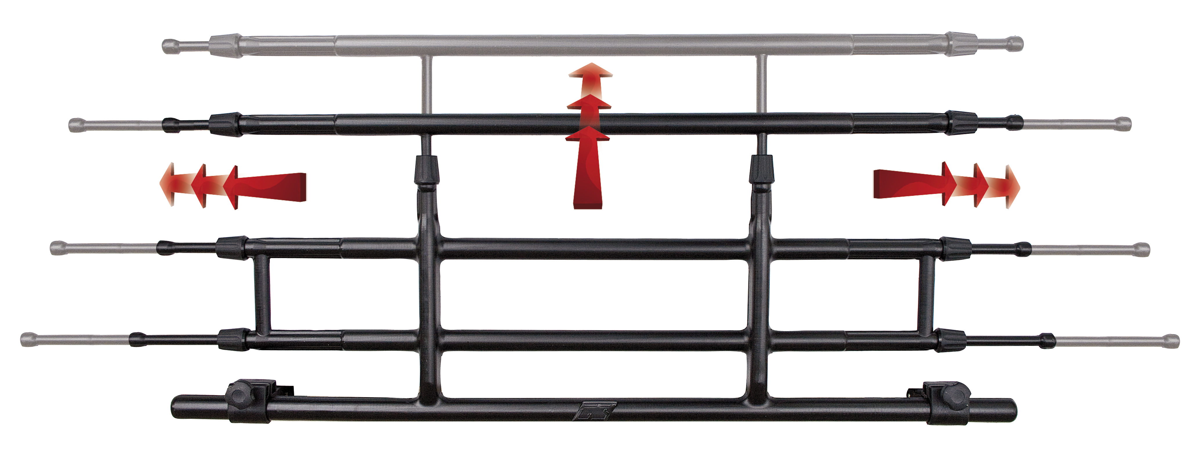 MAC Grillage pour chien universel 'Pratico' 85-140cm/30-45cm