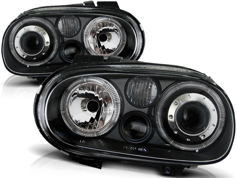 Phares VW Golf IV Angel Eyes noire