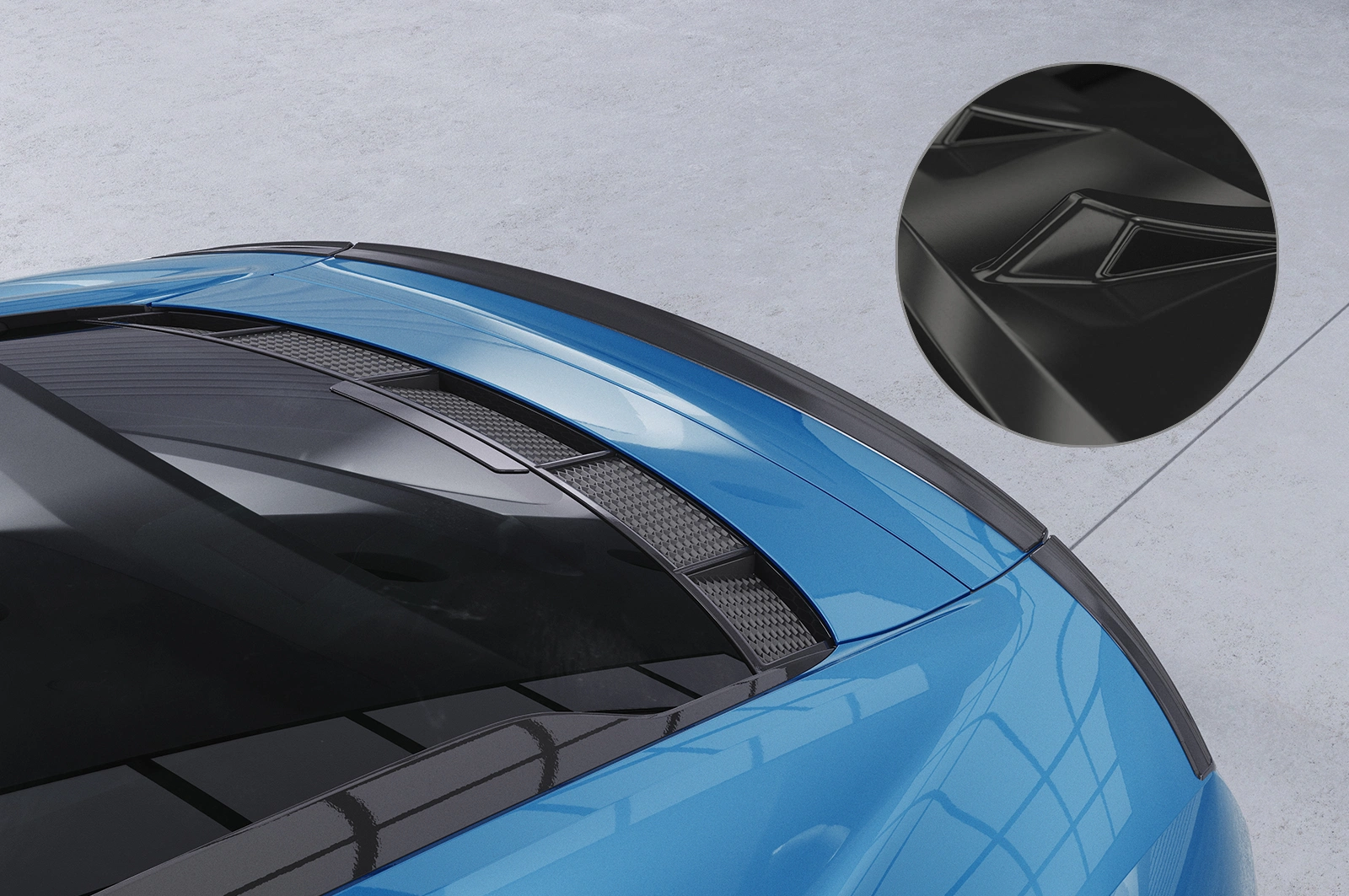 Achterspoiler Audi R8 4S Coupe glans zwart