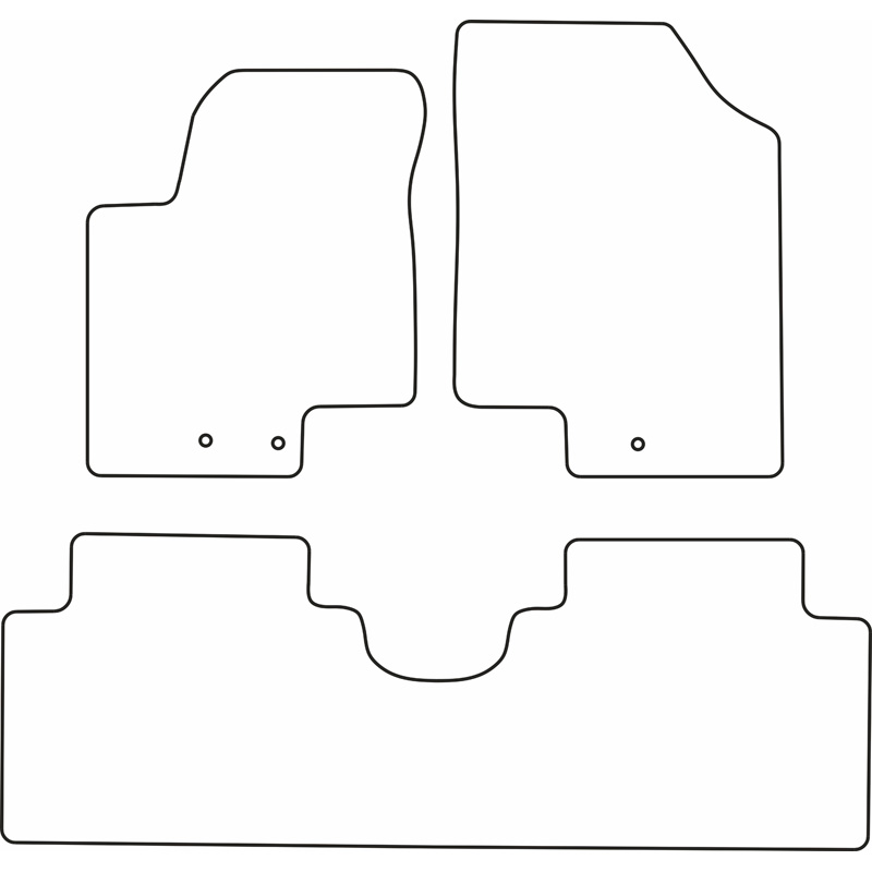 Set de tapis de sol sur mesure pour Kia Venga 2009-