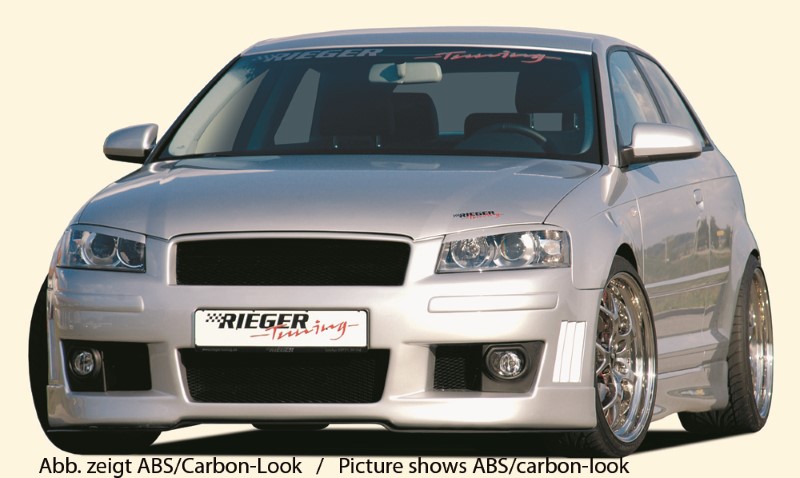 Spoilerzwaard voor Voorbumper Audi A3 8P R-frame Rieger