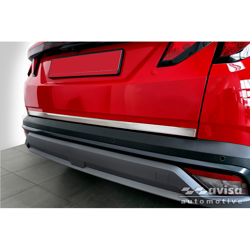 Avisa Revêtement d'habillage du hayon du coffre inox brossé sur mesure pour Hyundai Tucson IV 2020-2024 & Facelift 2024-