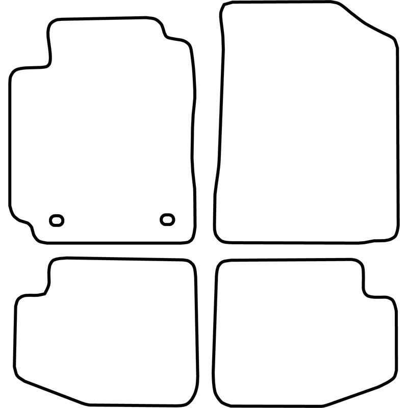 Set de tapis de sol sur mesure pour Toyota Yaris 3 portes 2003-2006