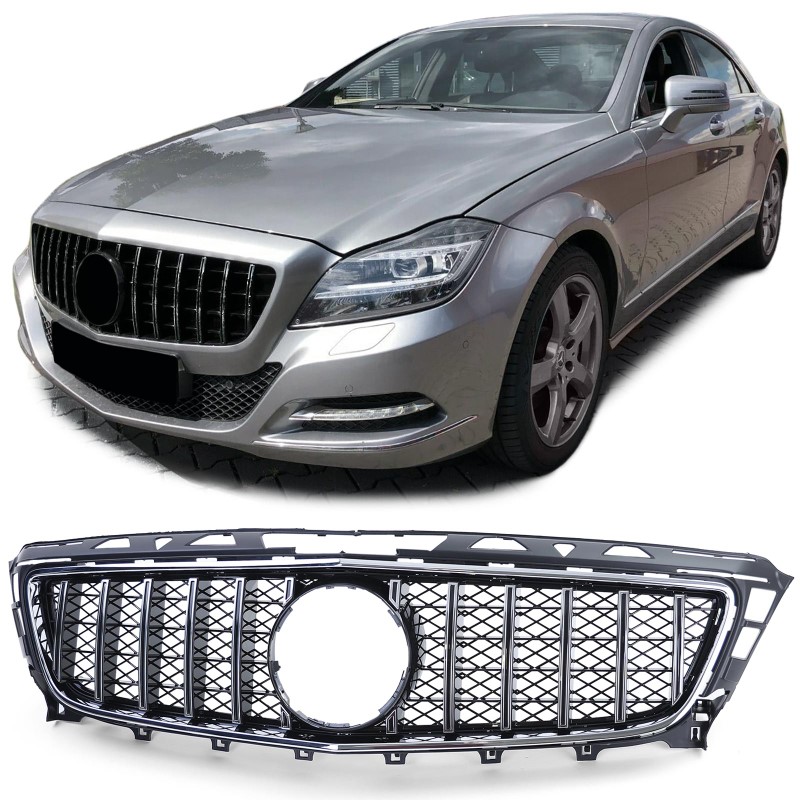 Grill Mercedes CLS C218 11-14 GT Design Zwart/Chroom